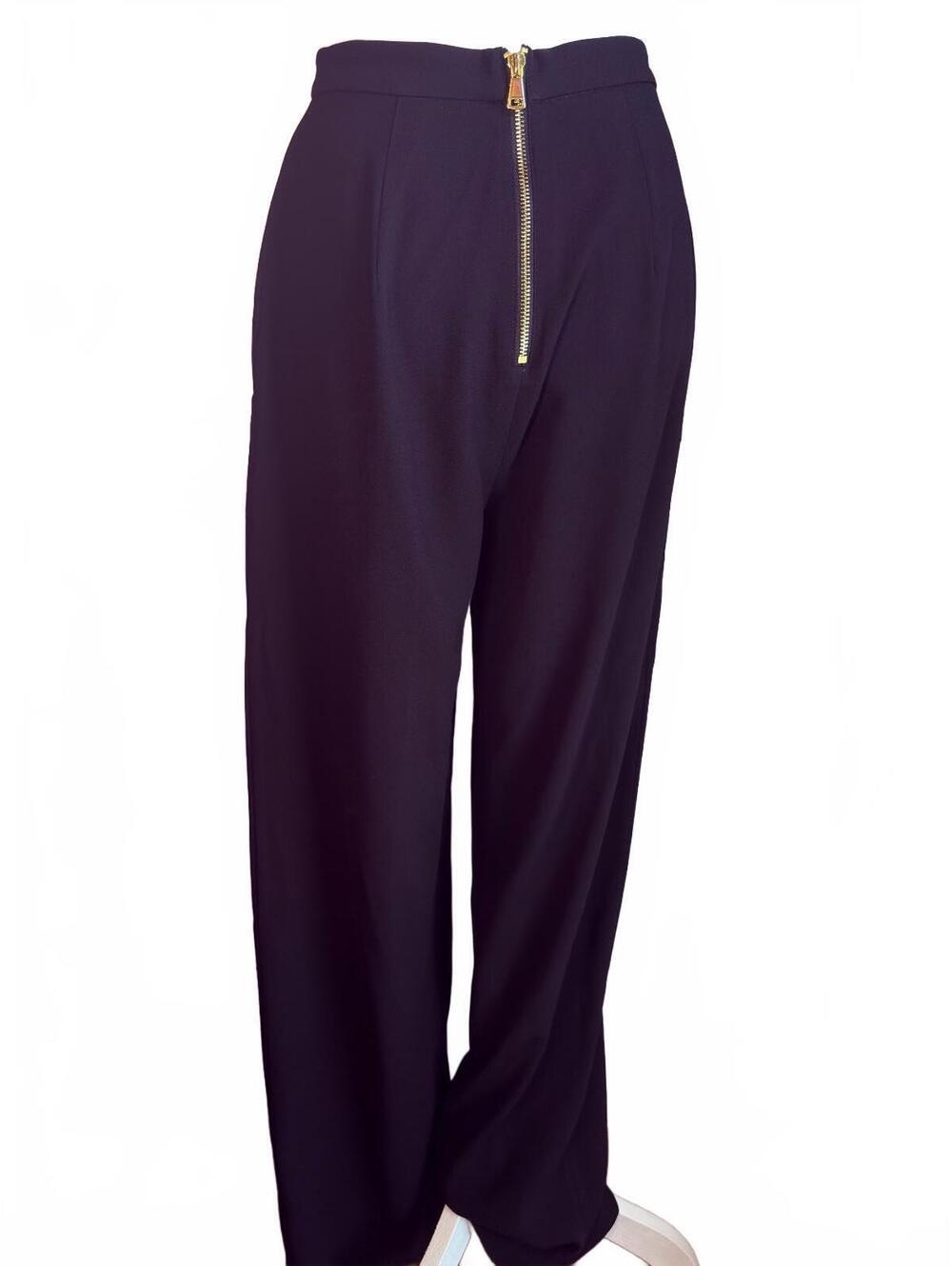NWT Bebe x Naven Crepe High-waist wide-leg Dress Pants 8 w/gold back zipper